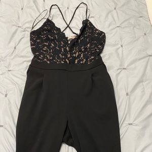 Classy black lace jumpsuit